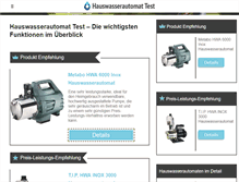 Tablet Screenshot of hauswasserautomattest.com